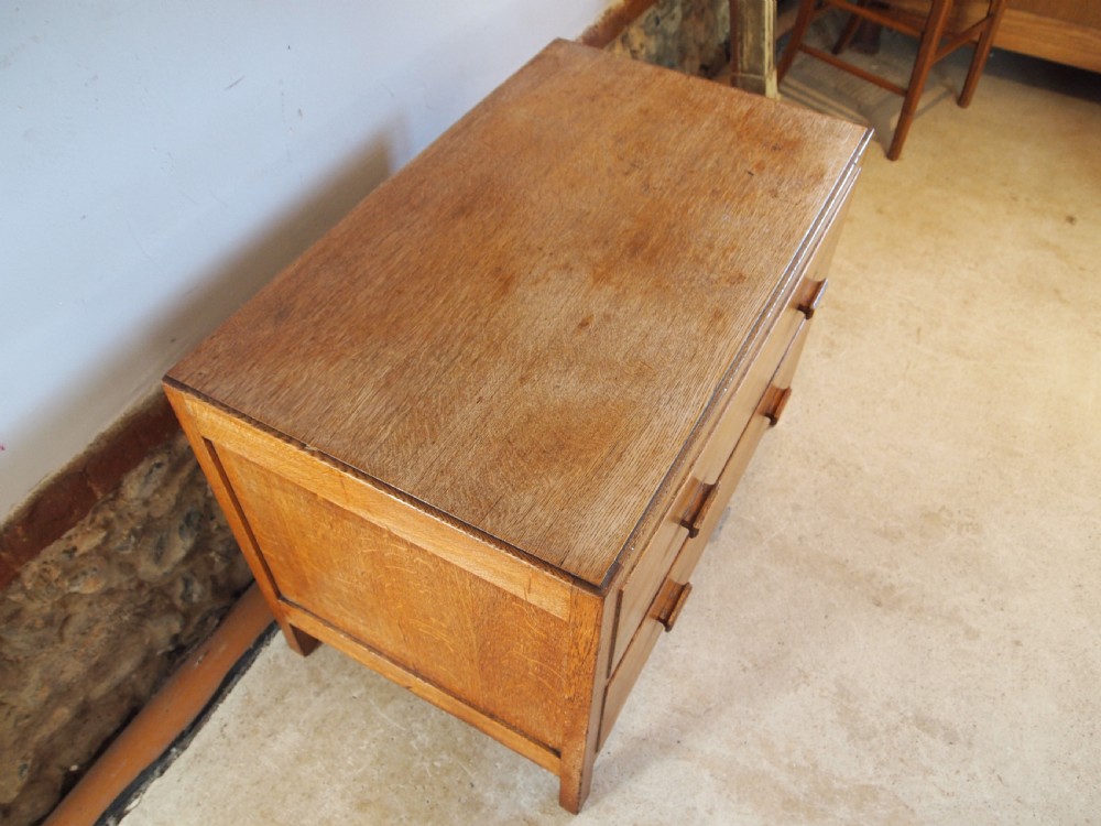 Chest of drawers Heals low chest limed Oak c1920 View VIII