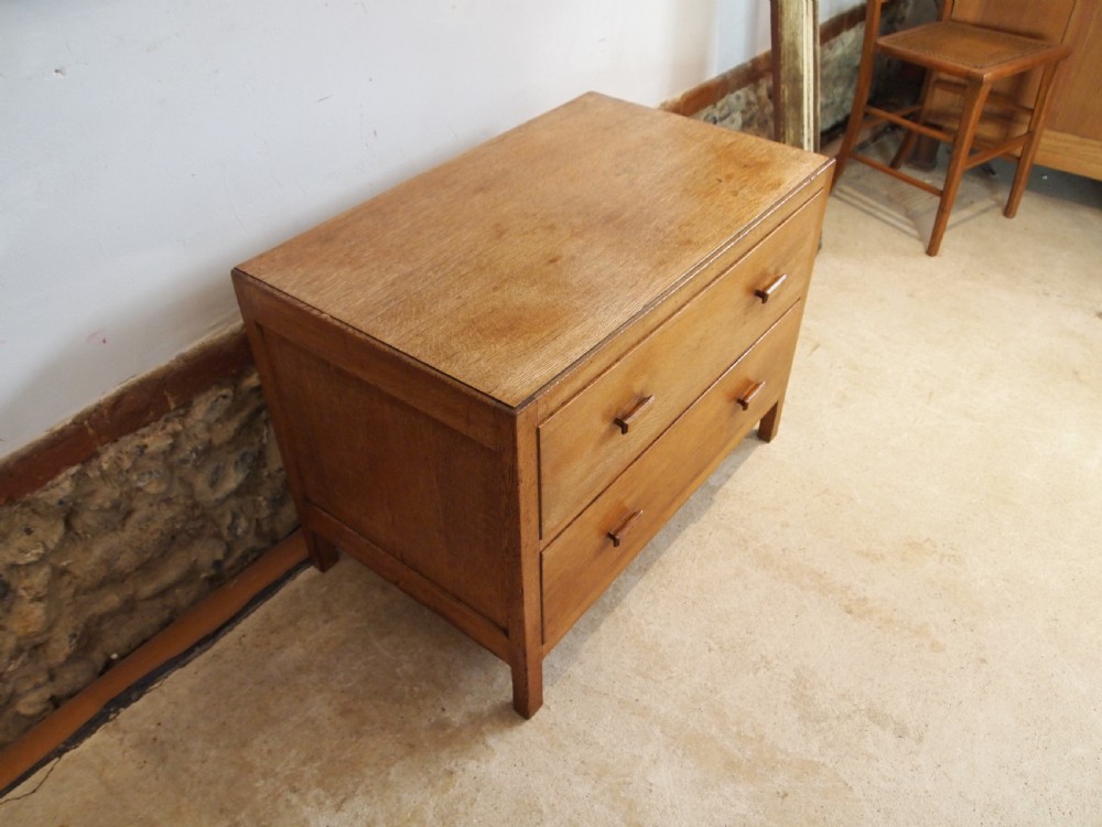 Chest of drawers Heals low chest limed Oak c1920 View IX