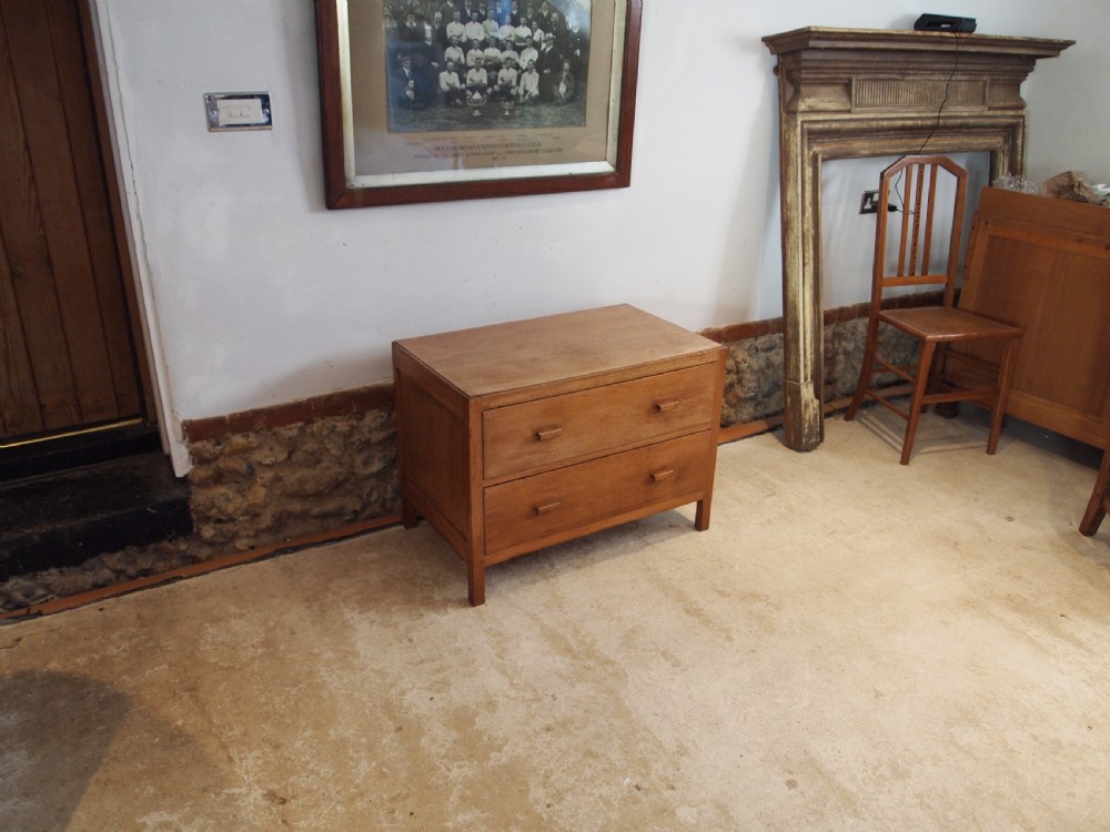 Chest of drawers Heals low chest limed Oak c1920 View XI