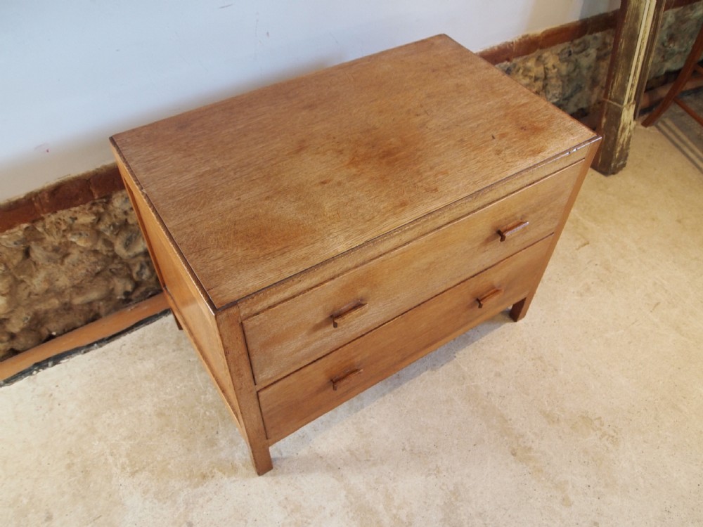 Chest of drawers Heals low chest limed Oak c1920 View XIII