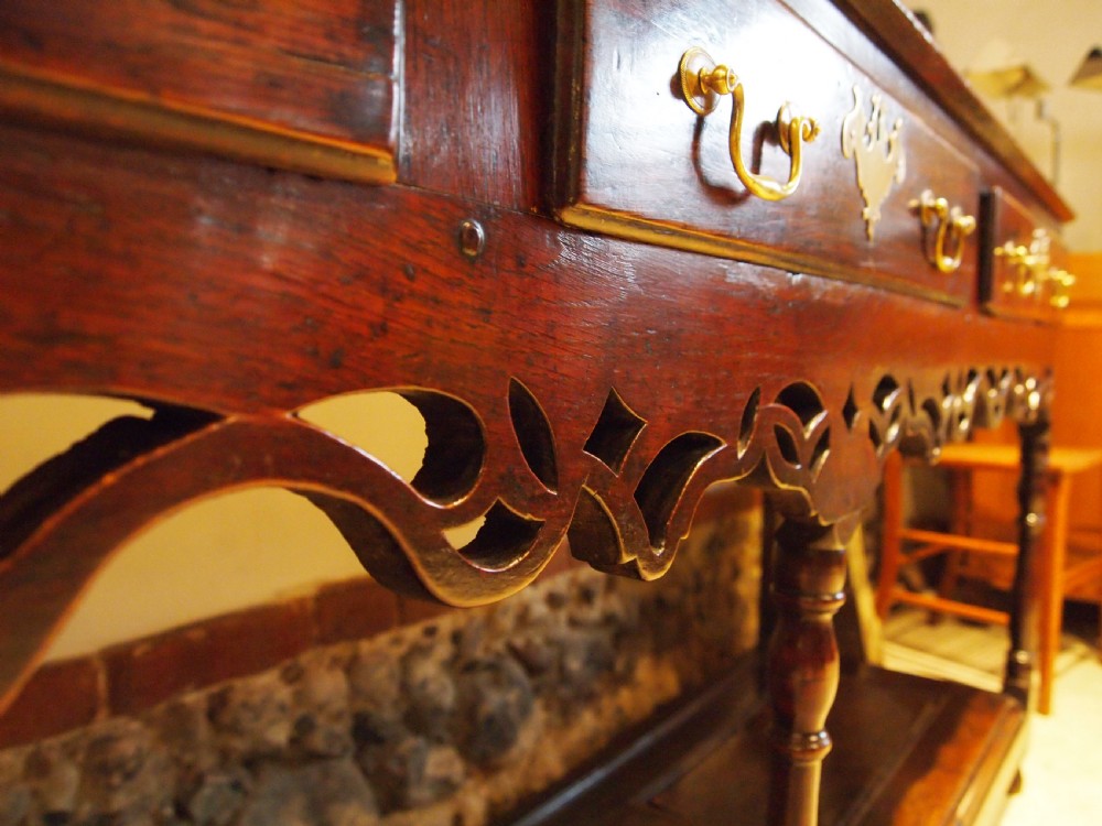 Dresser sideboard stunning Welsh Oak c1780 View XIV
