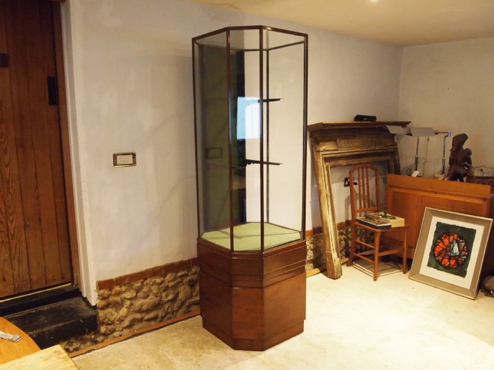 Display cabinet rare Art Deco Walnut c1930