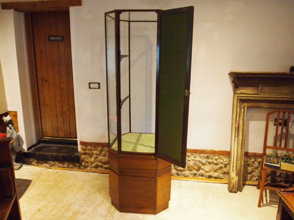 Display cabinet rare Art Deco Walnut c1930 View IV
