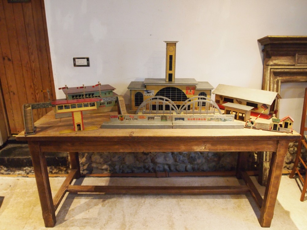 Toy models railway airport buildings scratch built dated 1944