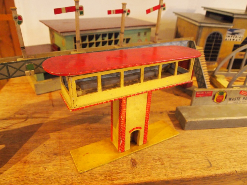 Toy models railway airport buildings scratch built dated 1944 View IV