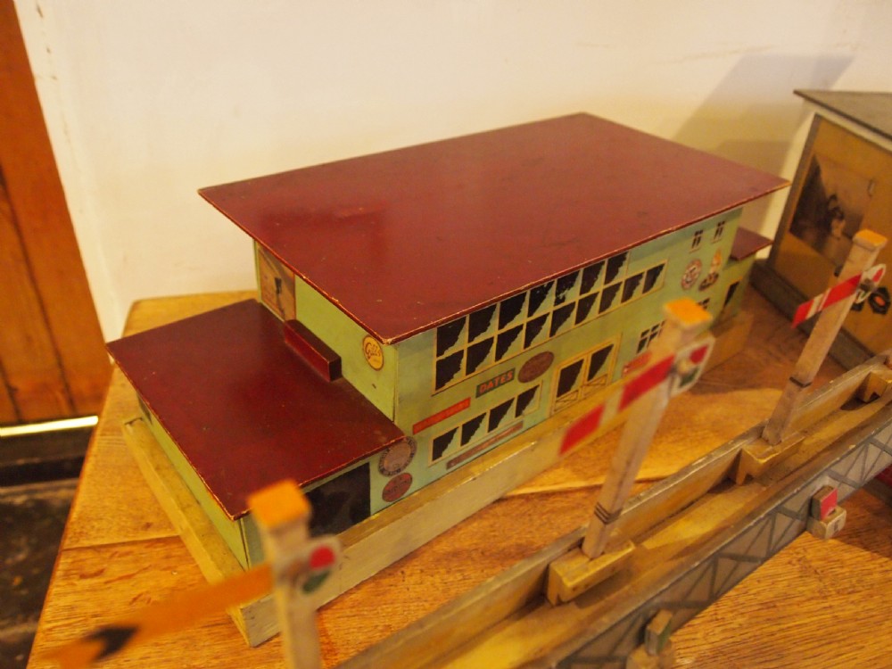 Toy models railway airport buildings scratch built dated 1944 View VIII
