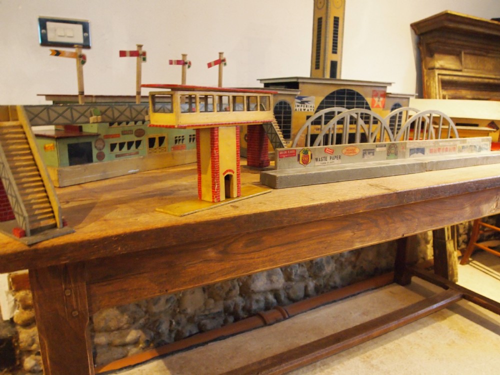 Toy models railway airport buildings scratch built dated 1944 View XII