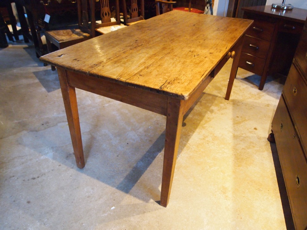 Table refectory rustic French Apple wood dining c1840
