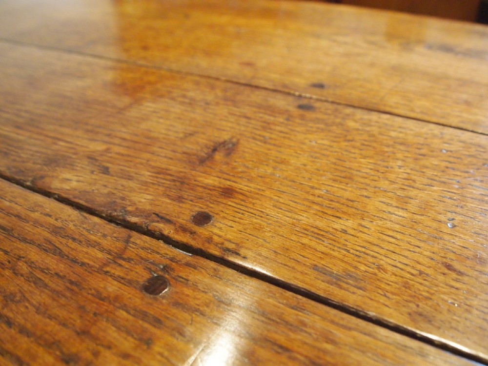 Table rare refectory farmhouse English Oak Queen Anne c1700 View V