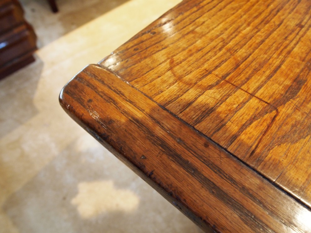 Table rare refectory farmhouse English Oak Queen Anne c1700 View VIII