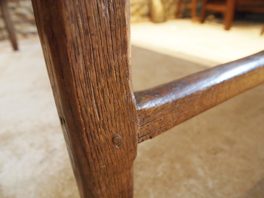 Table rare refectory farmhouse English Oak Queen Anne c1700 View XVI