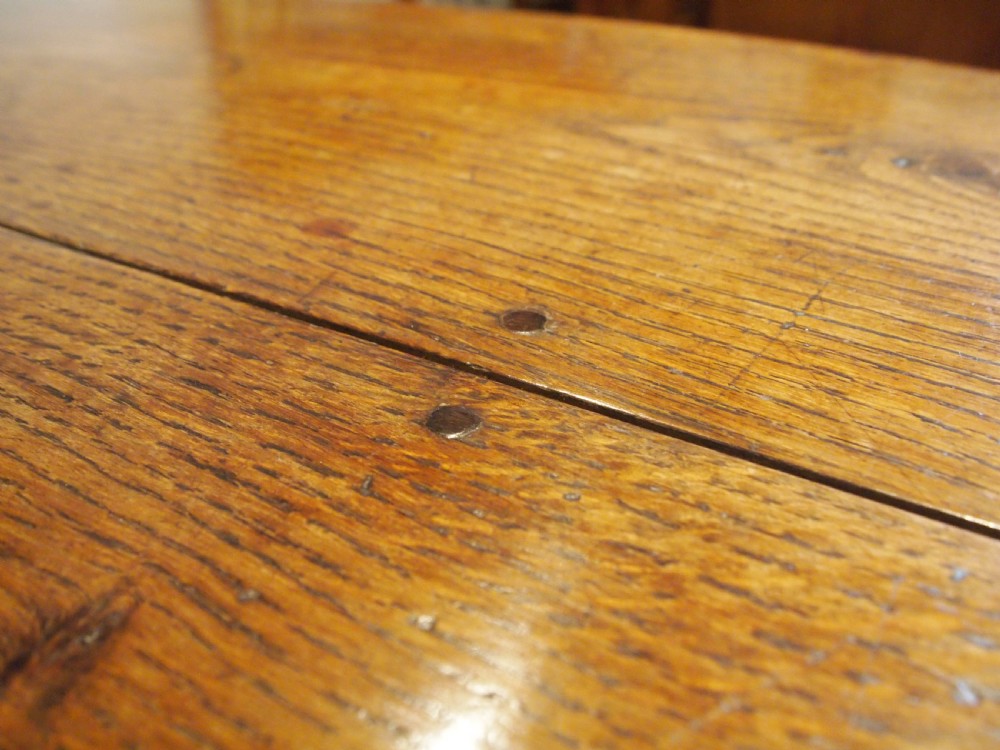 Table rare refectory farmhouse English Oak Queen Anne c1700 View XVIII