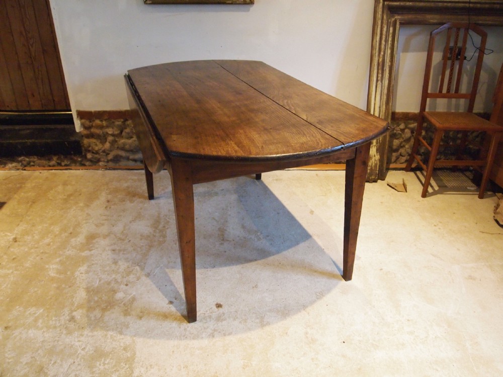 Table dining refectory Elm and Cherry French c1840 View IX