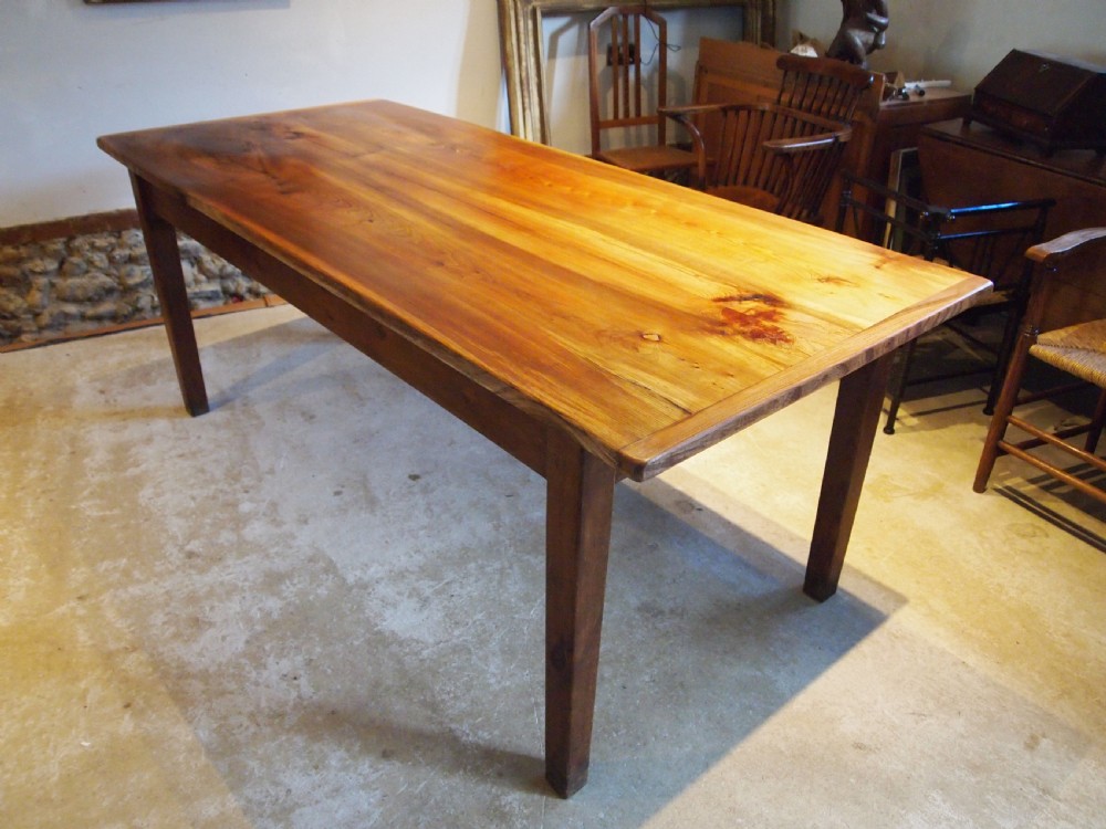 Table refectory farmhouse dining Elm c1900
