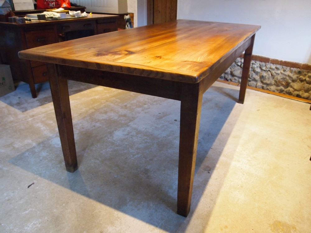 Table refectory farmhouse dining Elm c1900 View II