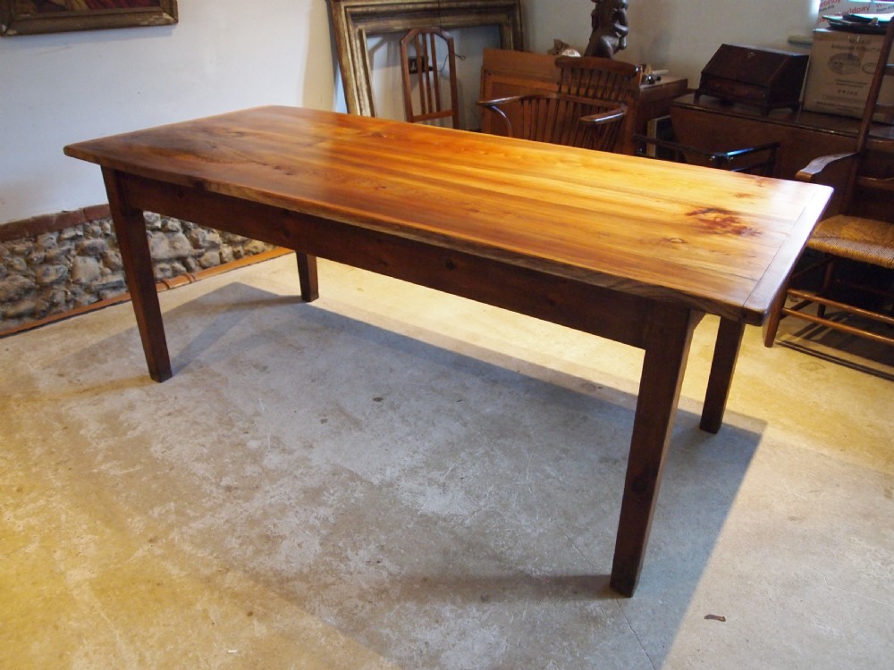 Table refectory farmhouse dining Elm c1900 View IX