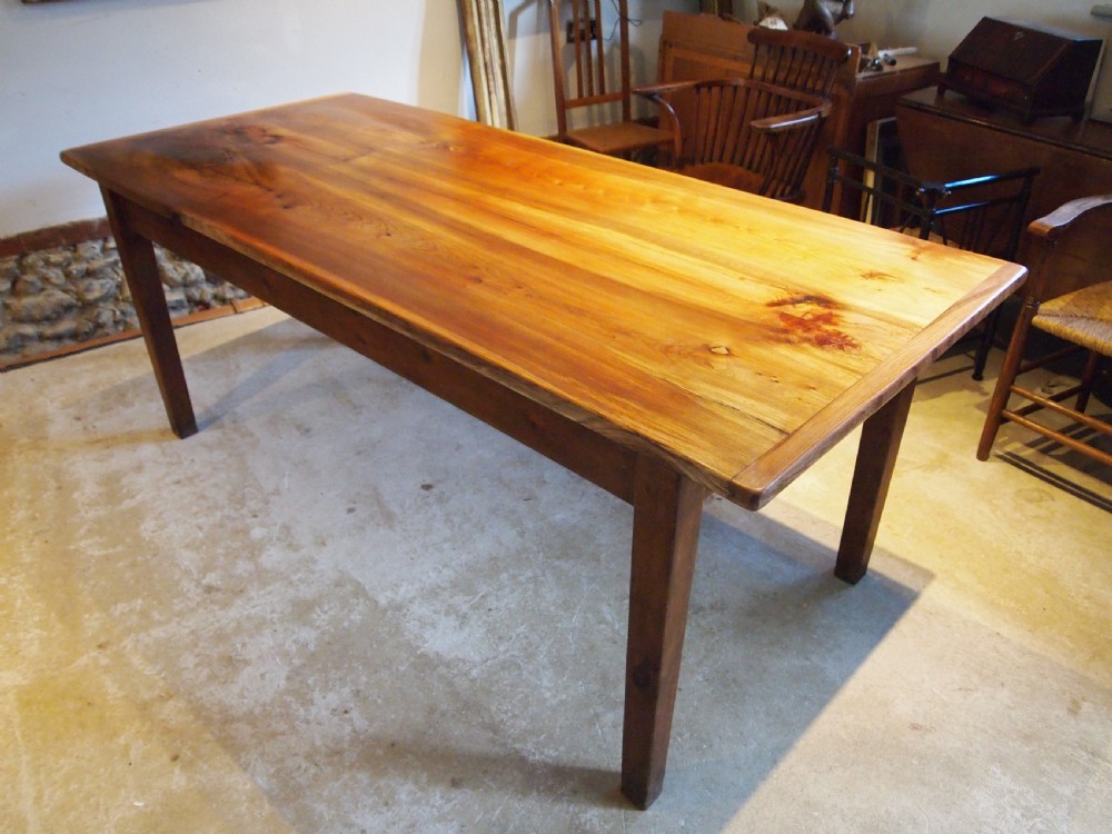 Table refectory farmhouse dining Elm c1900 View X