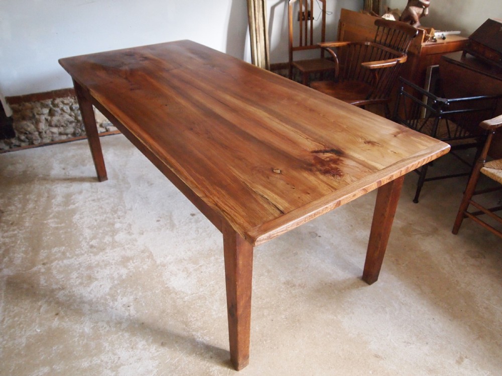 Table refectory farmhouse dining Elm c1900 View XI