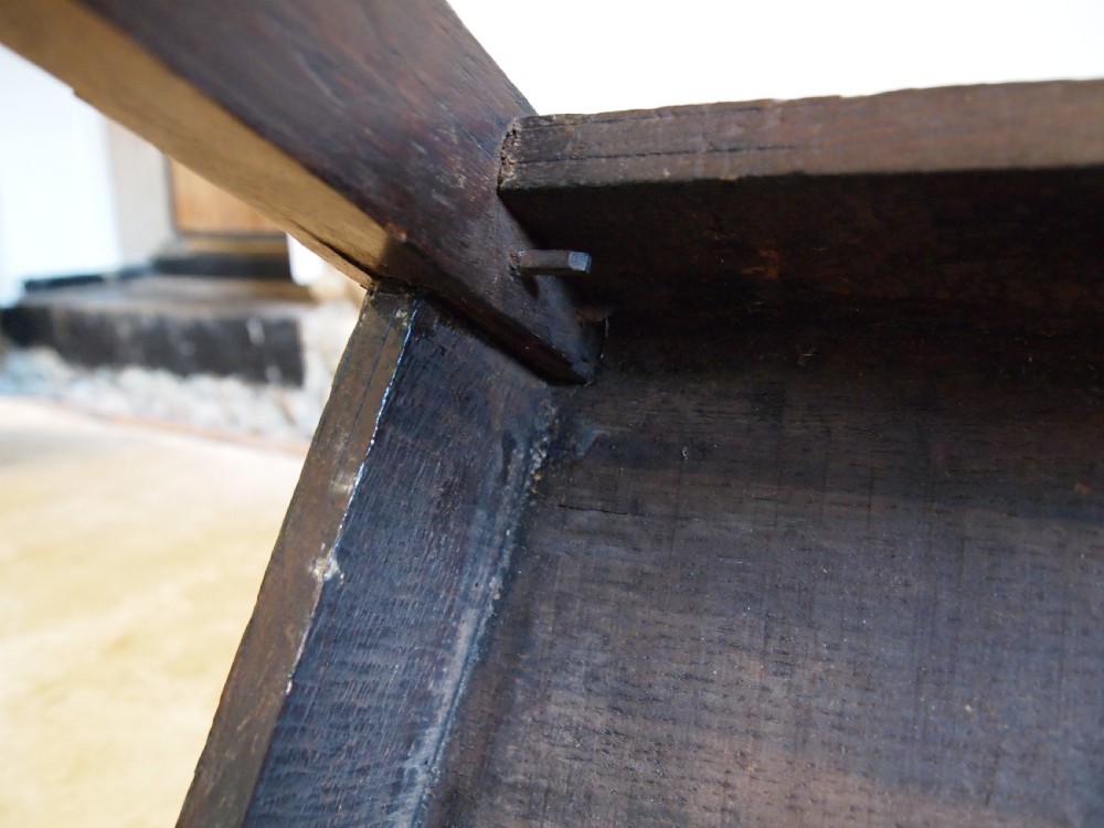 Chair side dining hall wonderful Charles II Oak c1680 View VIII