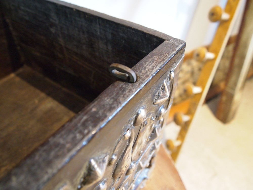 Chest rare small 18th century Zanzibar marriage chest c1740 View V