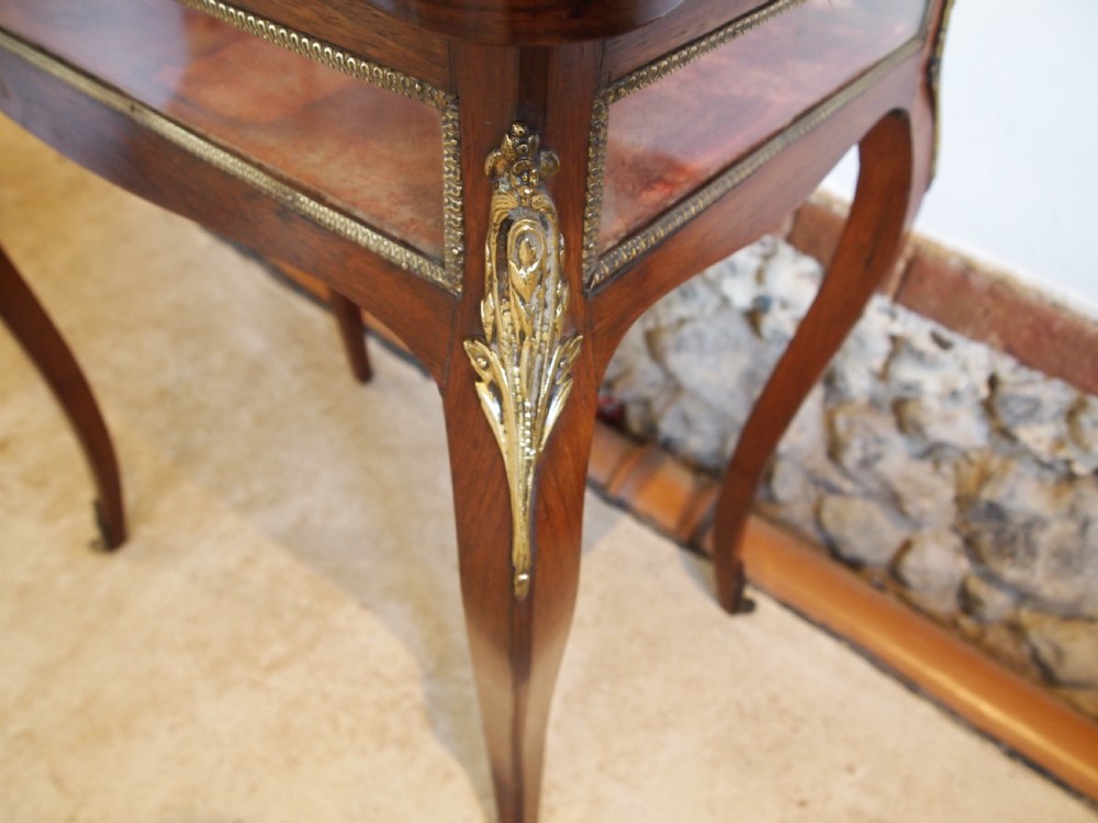 Table bijouterie display fine French Rosewood c1870 View VI