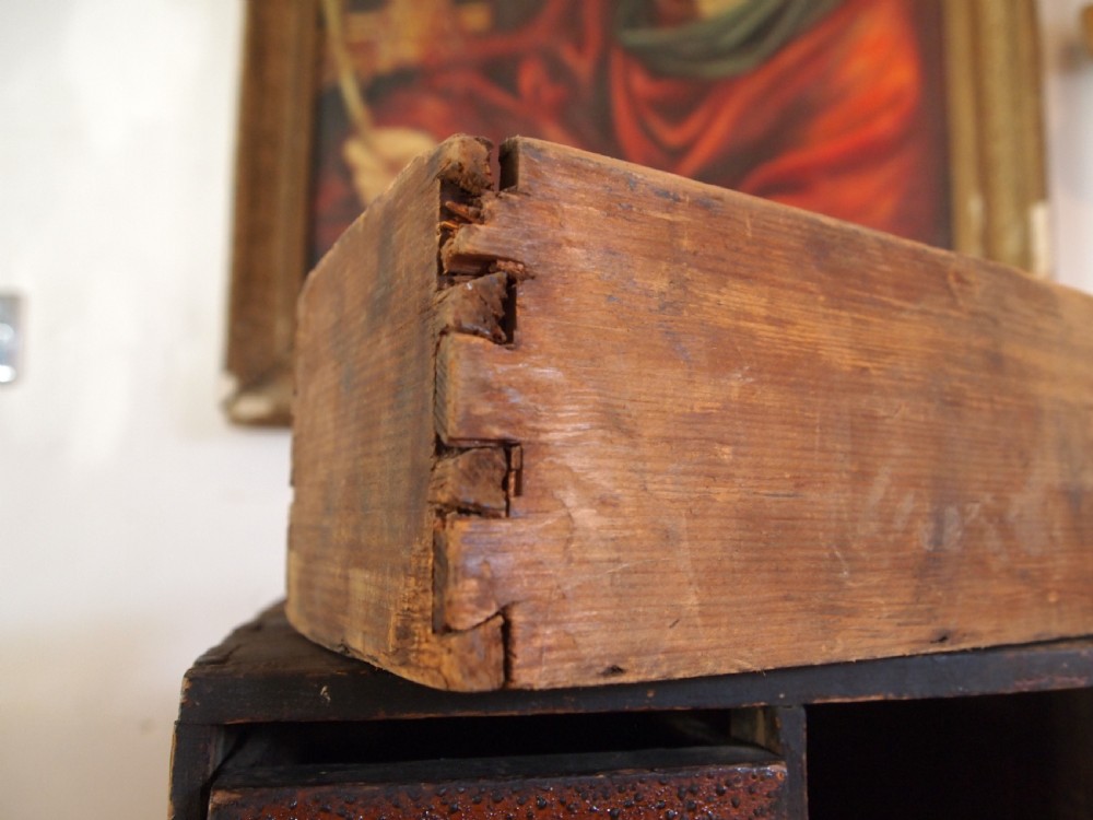 Chest of drawers good primitive folk art miniature chest c1800 View VII