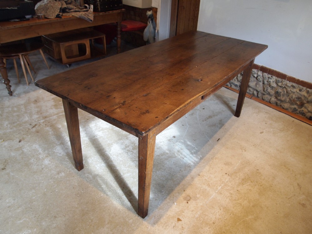 Table refectory farmhouse Oak dining George III period French c1800