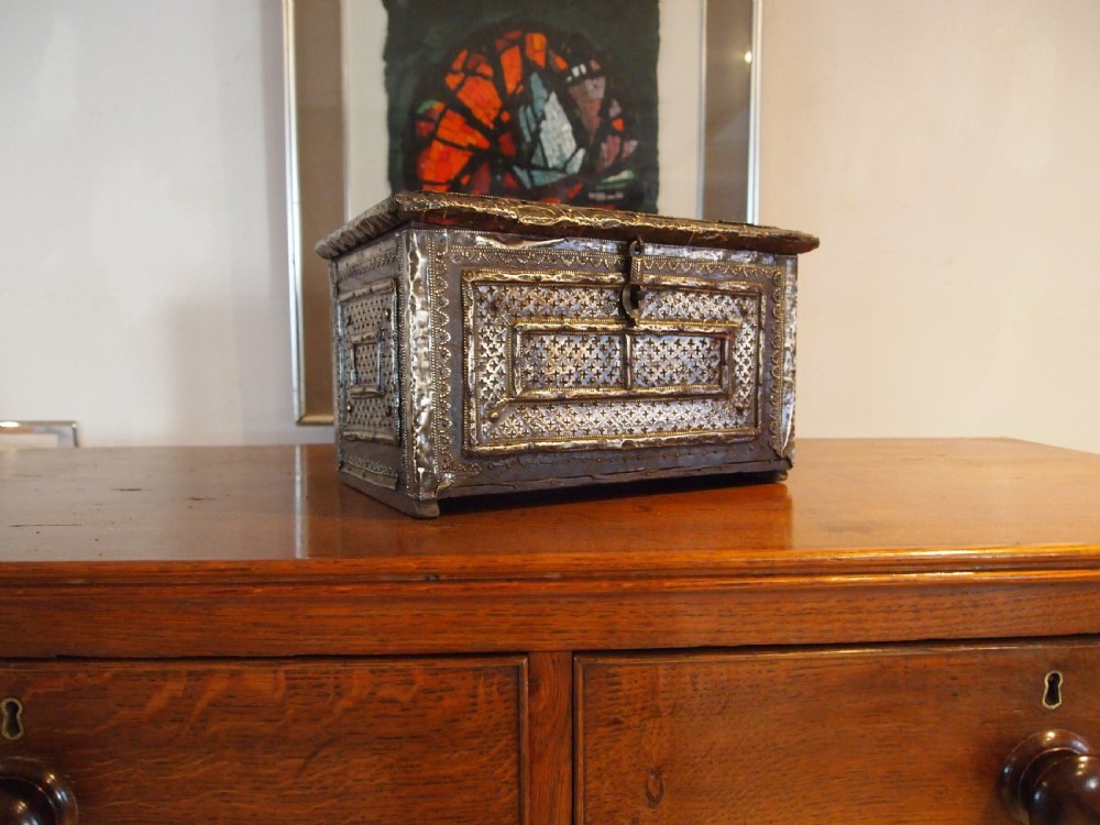 Chest rare 19th century Rhajasthani jewellery casket c1880
