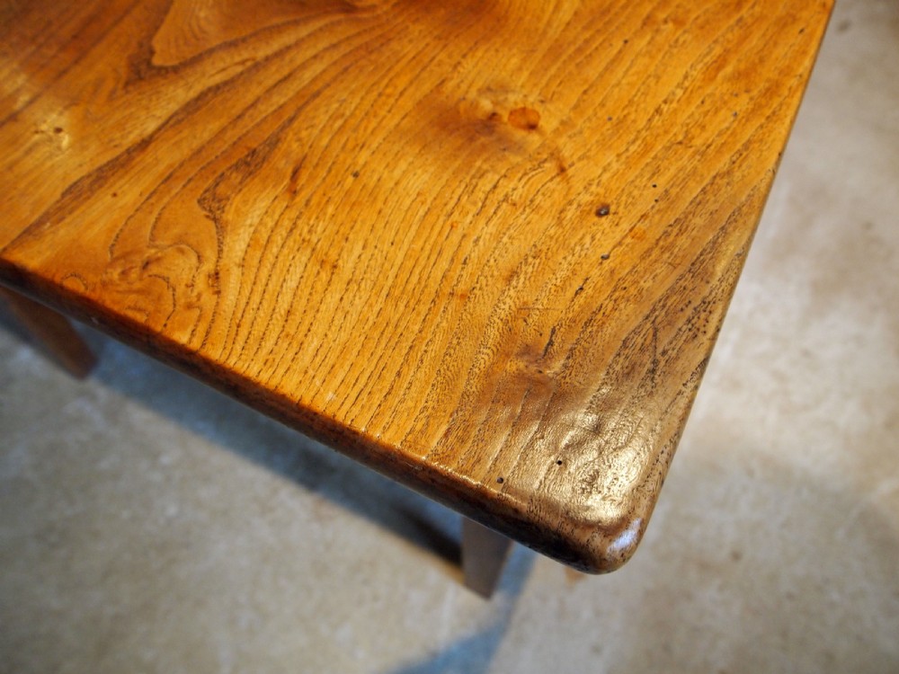 Table stunning very rare Elm two plank refectory farmhouse dining c1820 View VIII