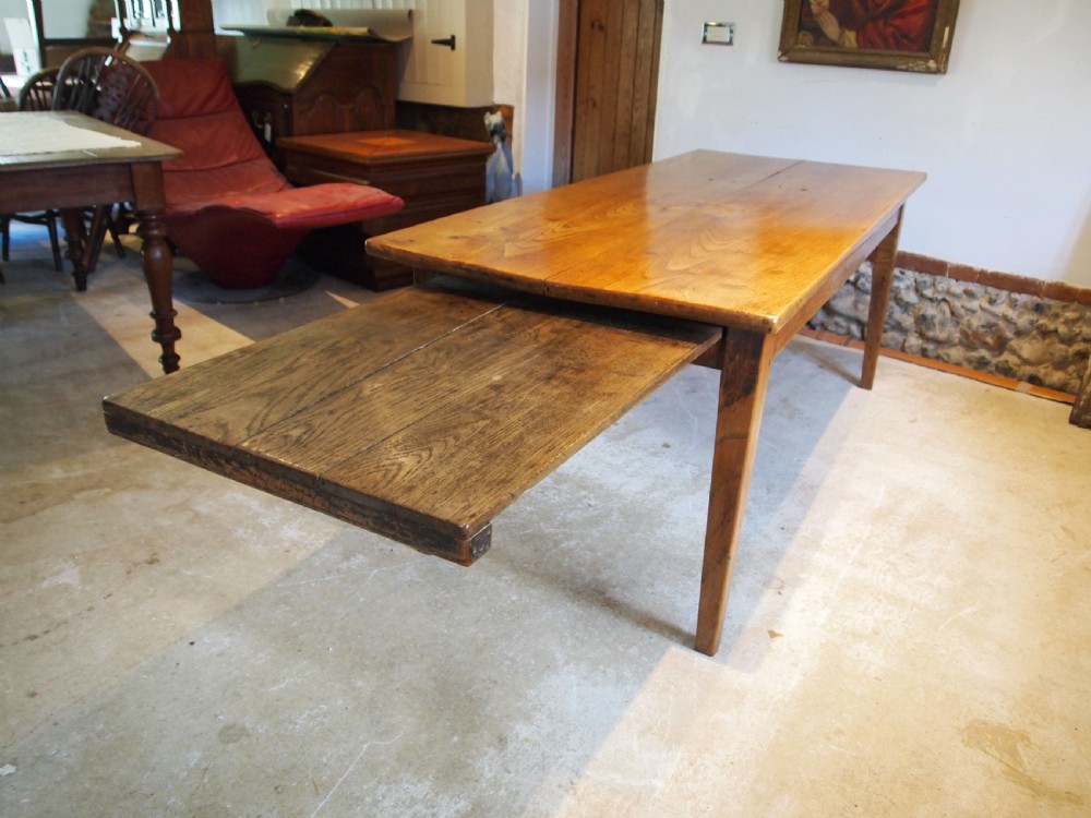 Table stunning very rare Elm two plank refectory farmhouse dining c1820 View IX