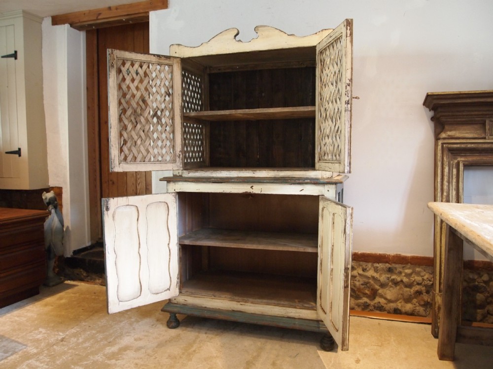 Cupboard pantry sideboard rare Austrian Oak c1800 View VI