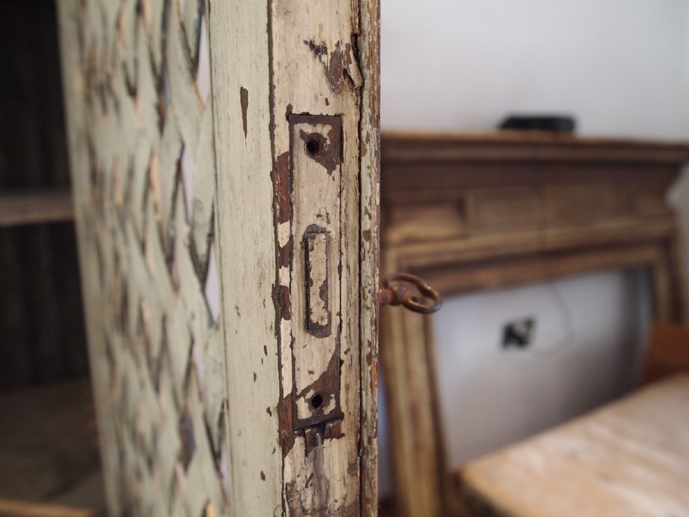 Cupboard pantry sideboard rare Austrian Oak c1800 View X