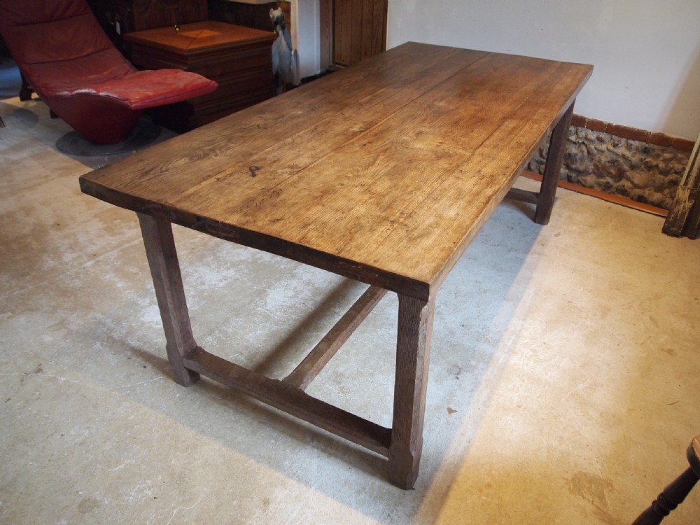 Table refectory farmhouse dining Oak Victorian c1880 View II