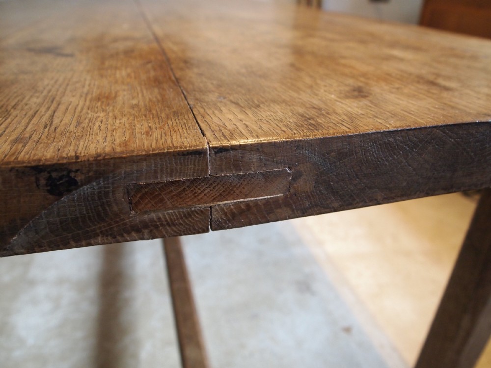 Table refectory farmhouse dining Oak Victorian c1880 View XII