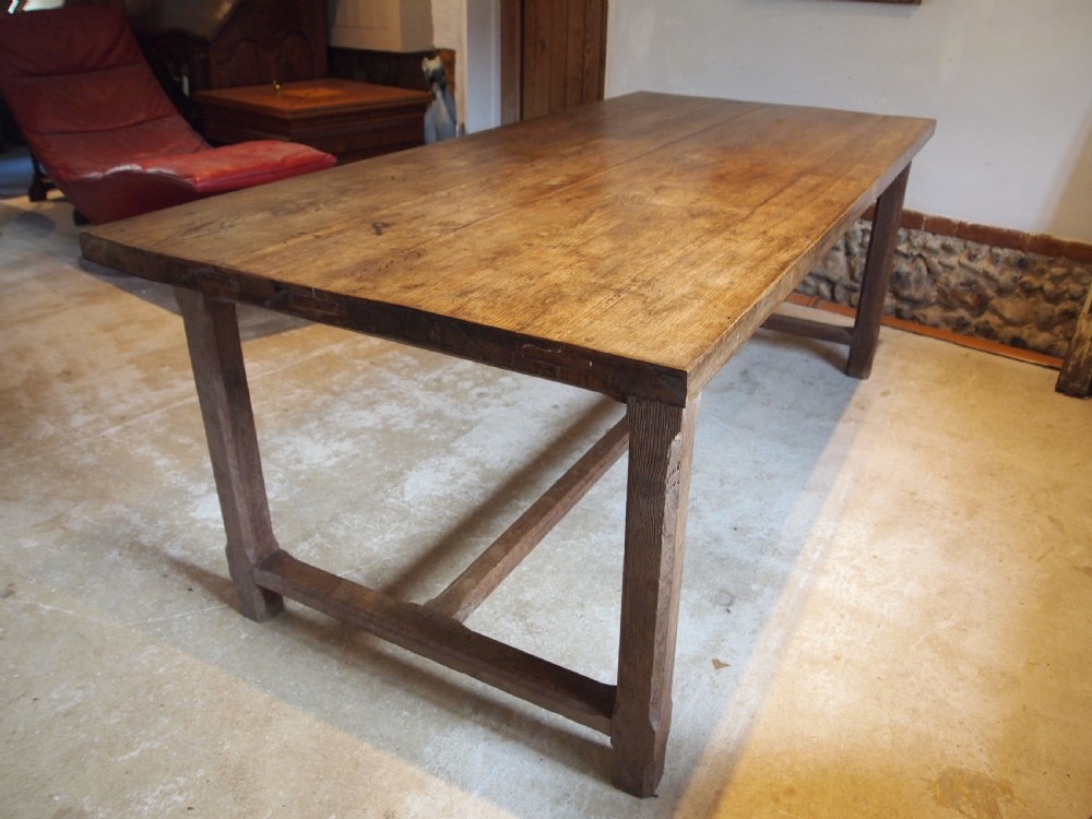 Table refectory farmhouse dining Oak Victorian c1880 View XIV