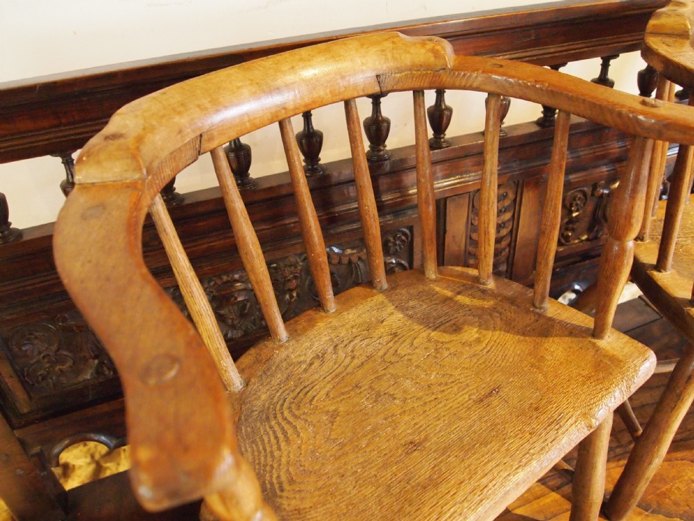 Chairs rare pair of George IV child's Windsor armchairs c1820 View V