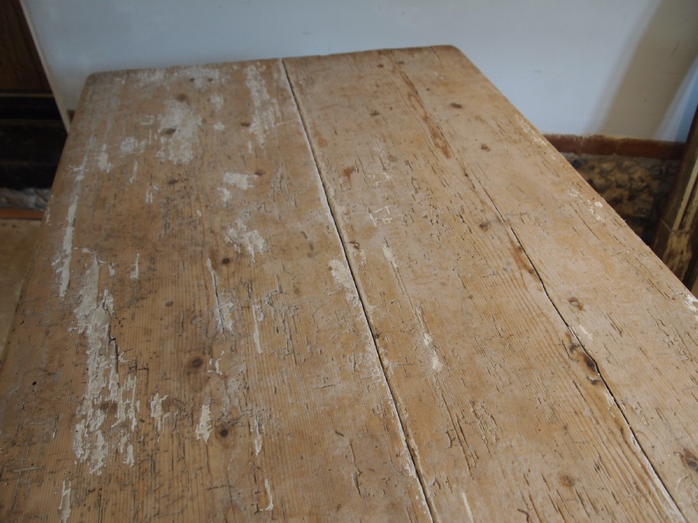 Table wonderful George III Oak and Pine refectory farmhouse c1790 View IV