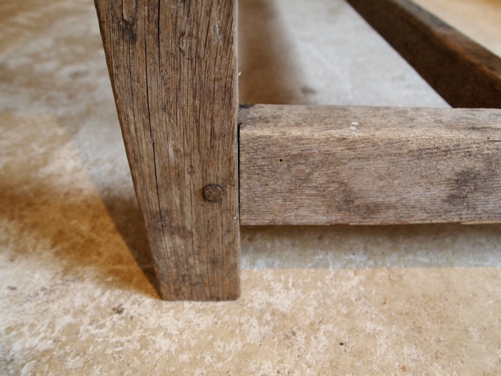 Table wonderful George III Oak and Pine refectory farmhouse c1790 View IX
