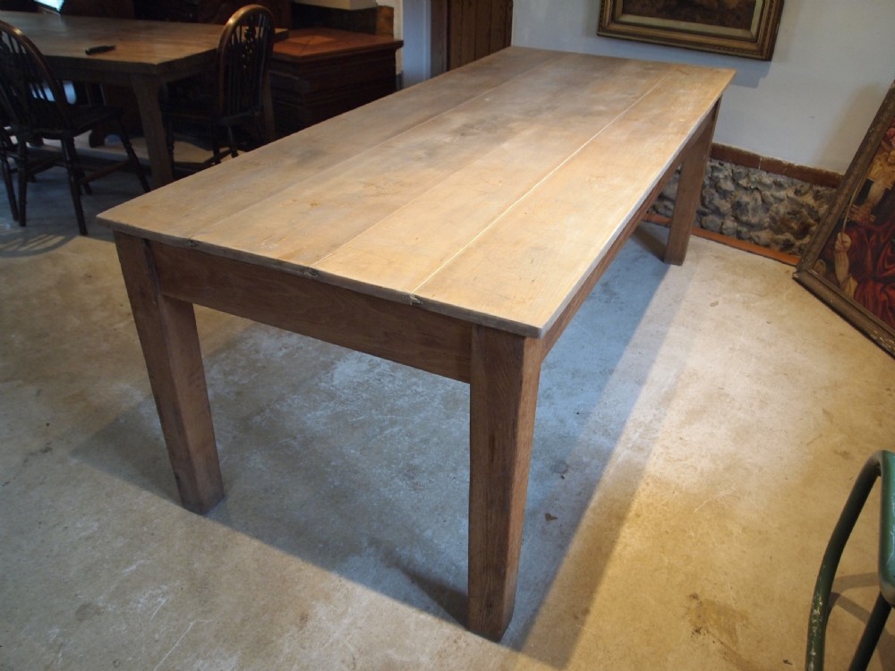 Table refectory farmhouse dining Oak Sycamore c1880 View II