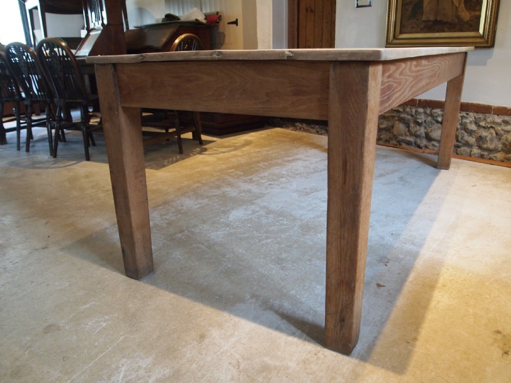 Table refectory farmhouse dining Oak Sycamore c1880 View III