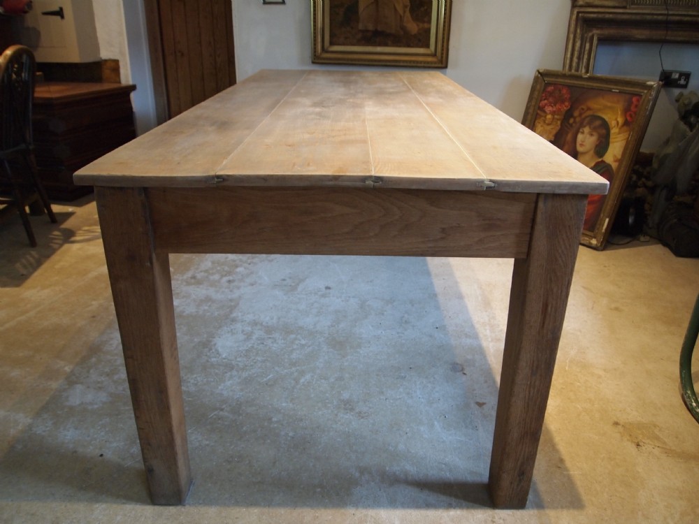 Table refectory farmhouse dining Oak Sycamore c1880 View IX