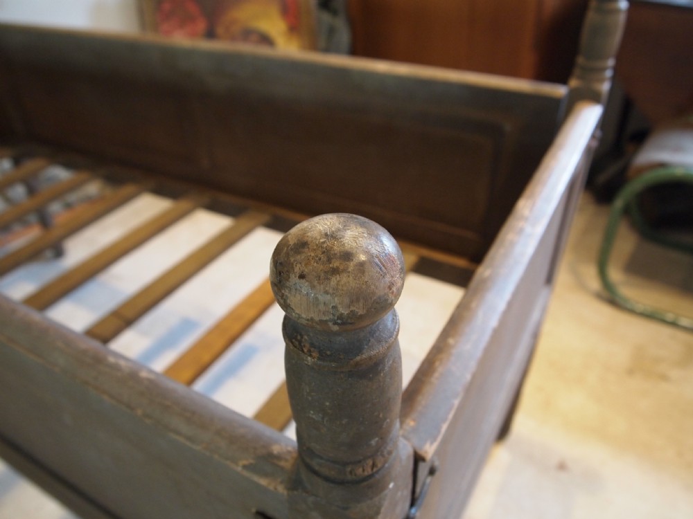 Bed very rare George III Child's bed c1810 View II