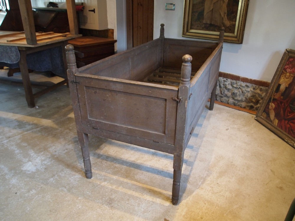 Bed very rare George III Child's bed c1810 View III