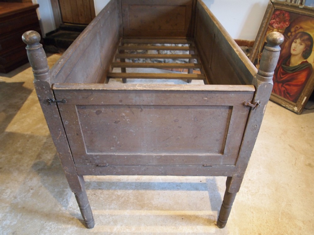 Bed very rare George III Child's bed c1810 View VI