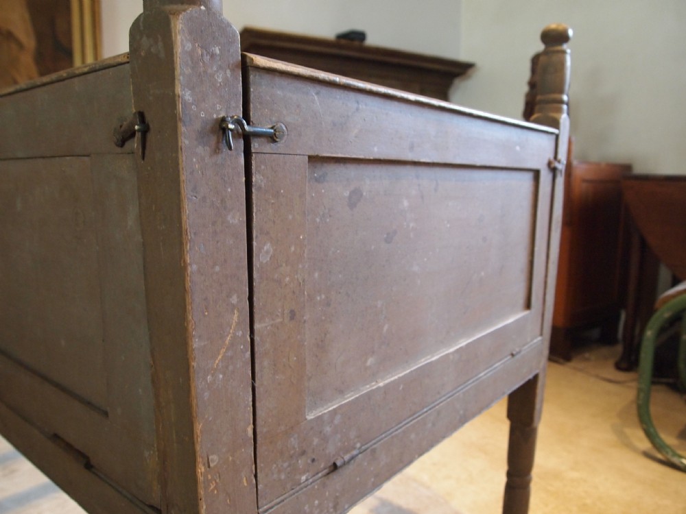 Bed very rare George III Child's bed c1810 View X