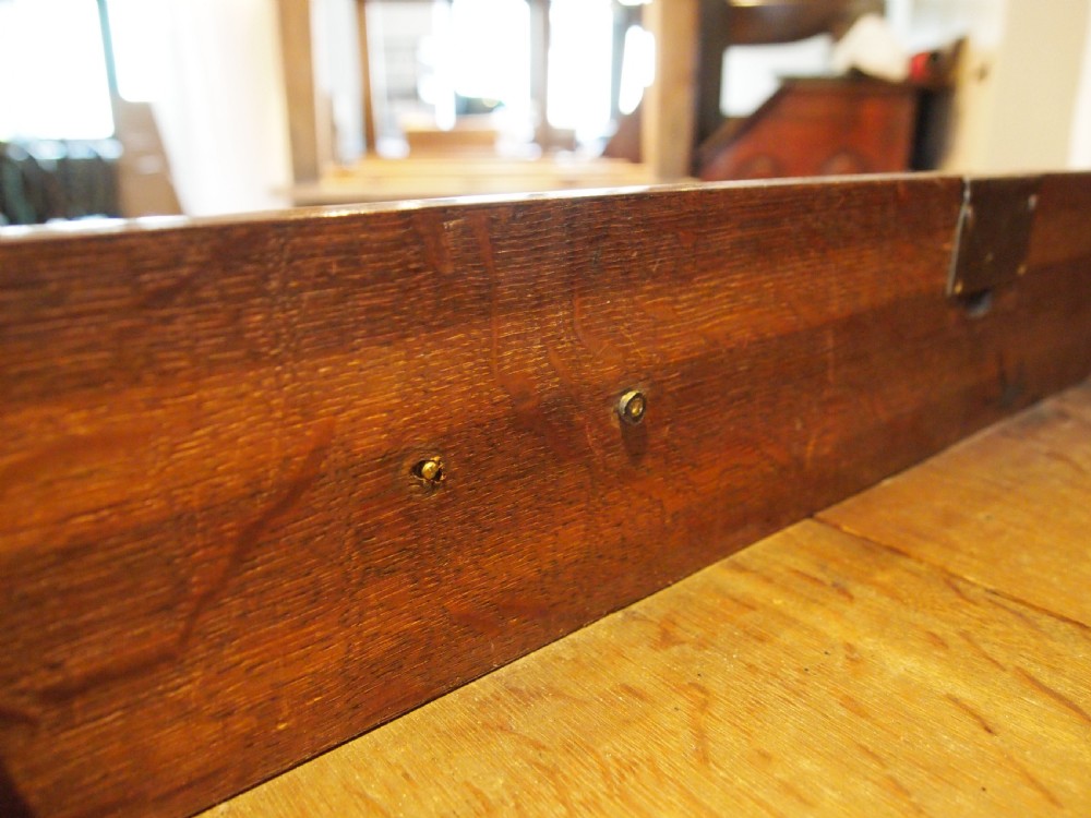 Chest of drawers rare small George III Oak original handles c1770 View XIII