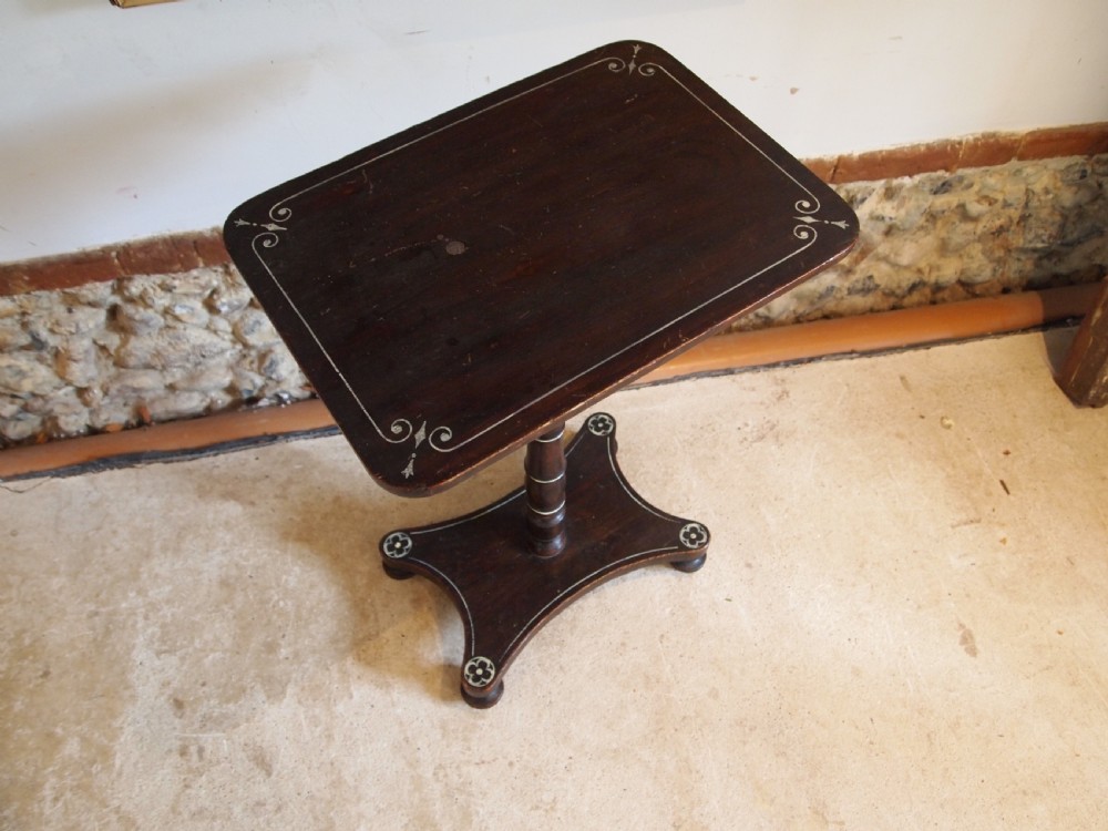 Table rare Regency original paint side hall lamp c1820 View II