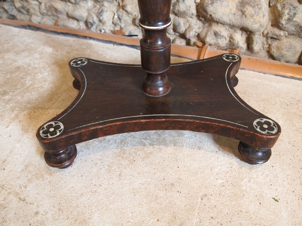 Table rare Regency original paint side hall lamp c1820 View III