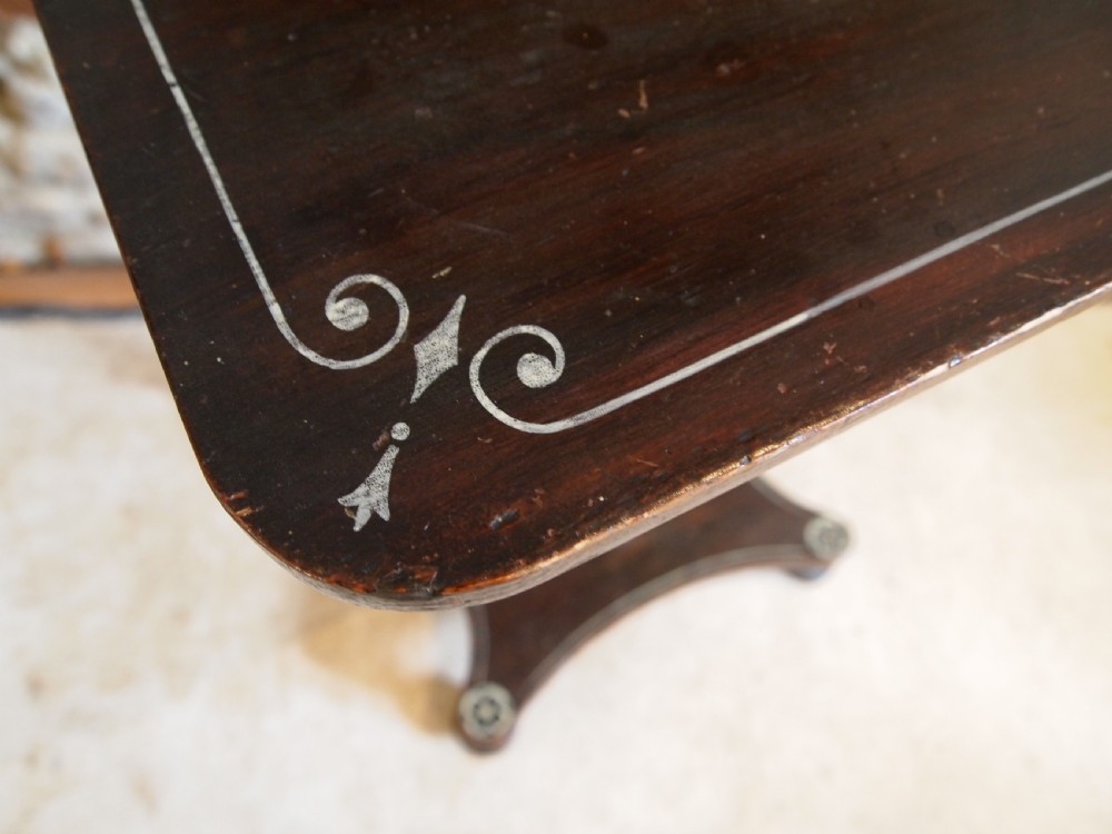 Table rare Regency original paint side hall lamp c1820 View V