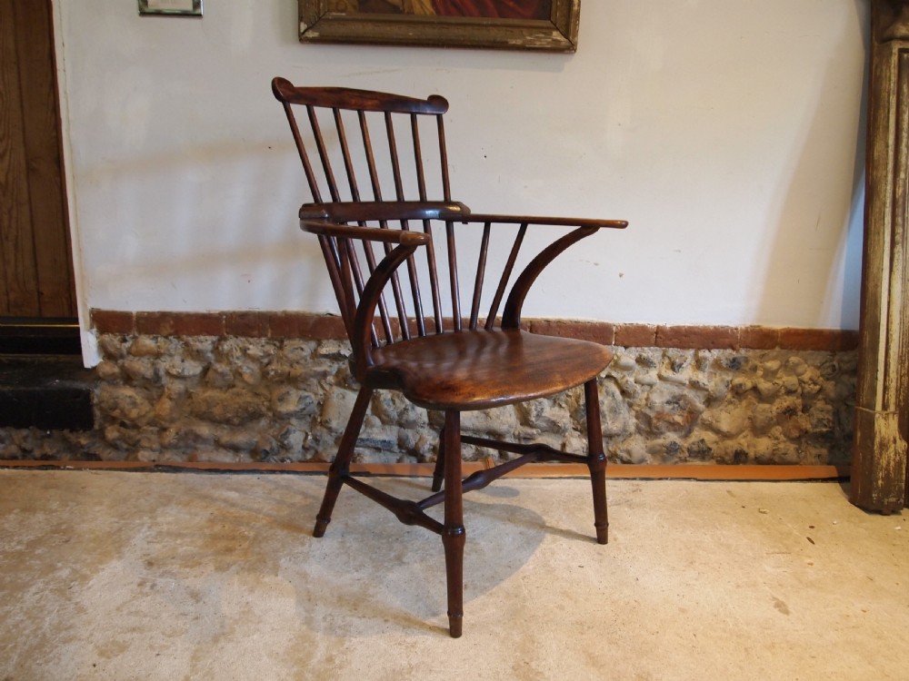 Chair stunning Windsor George III Elm Beech c1790